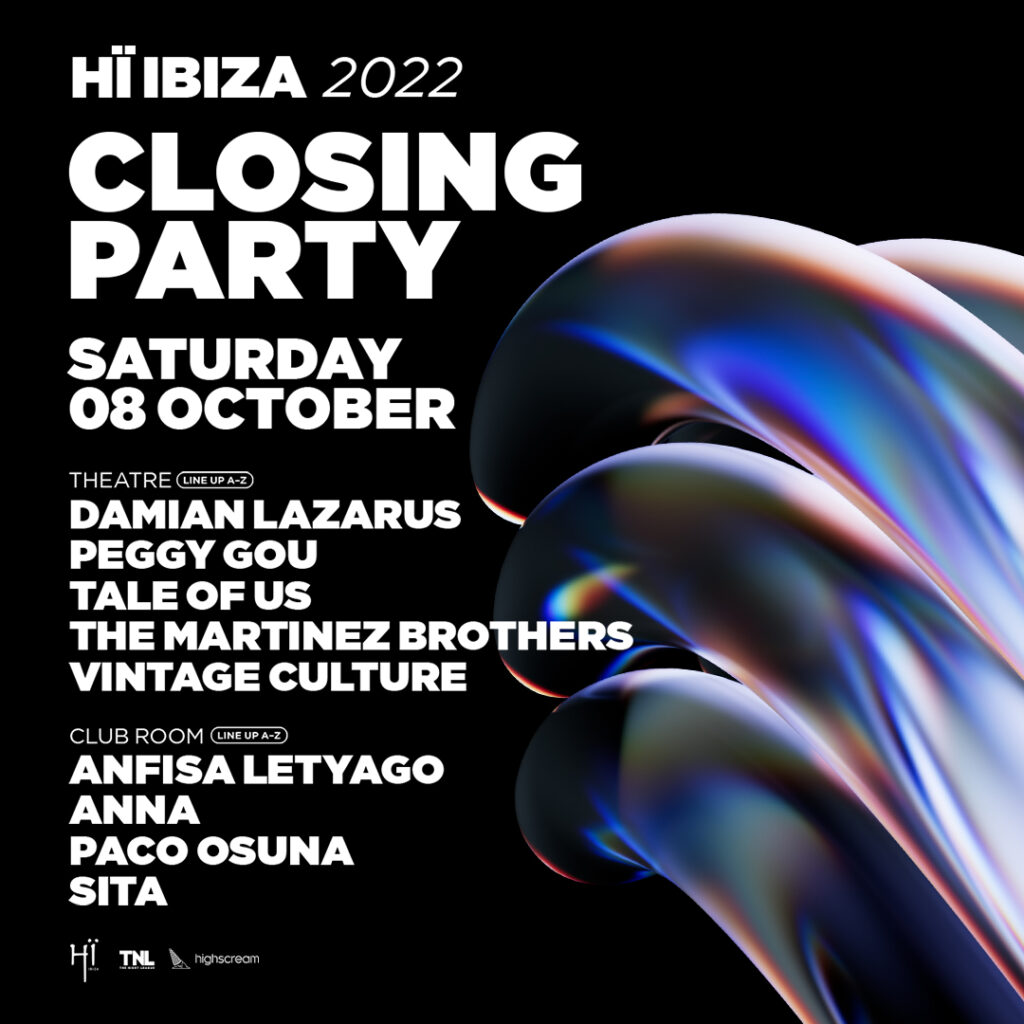 hï ibiza closing 2022 flyer